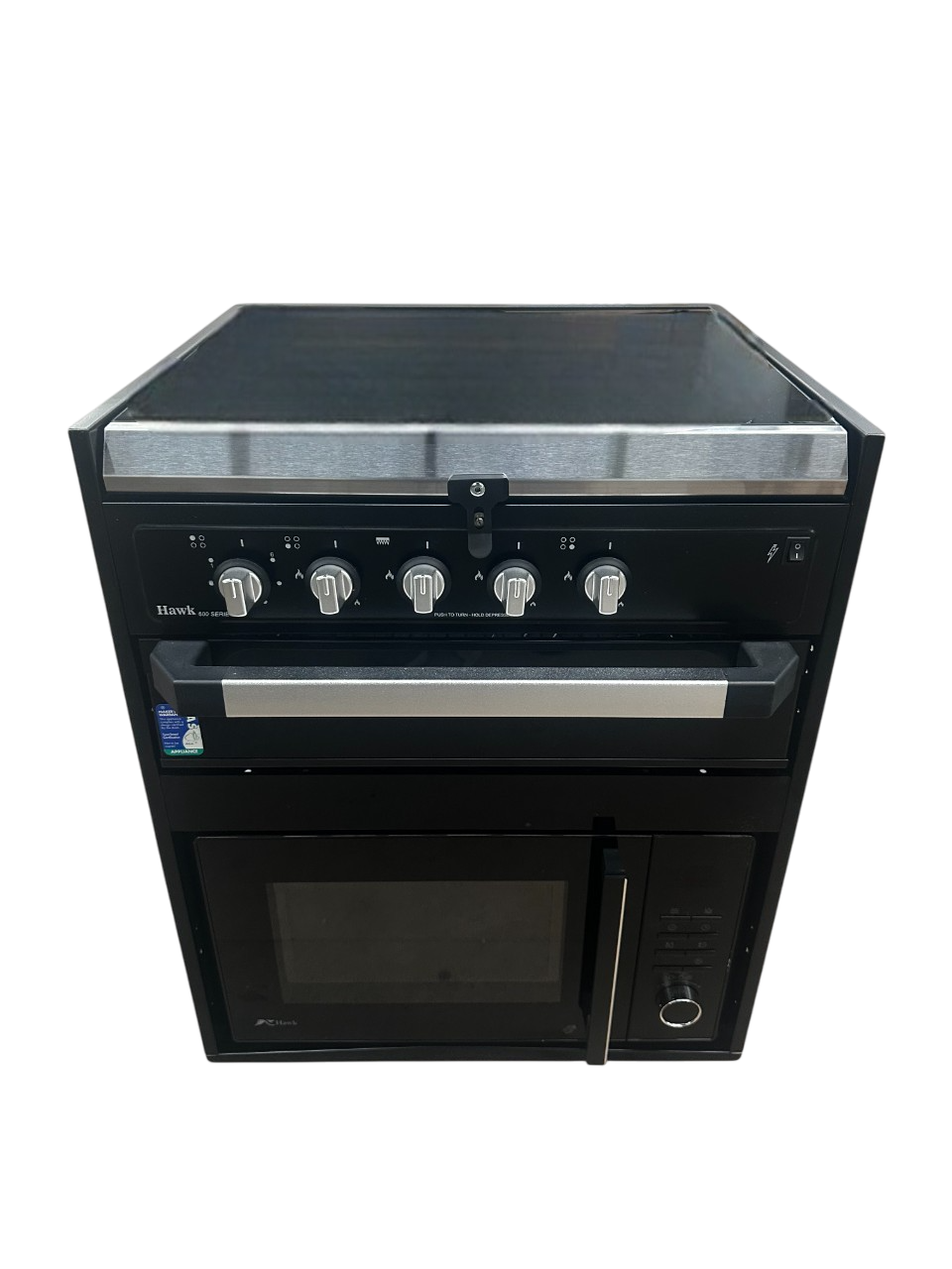 4-in-1 Microwave with Grill and Gas & Electric Cooktop - Hawk Appliances